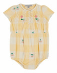 Emile et Ida - baby - smoque romper - vichy cerises