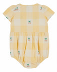 Emile et Ida - baby - smoque romper - vichy cerises