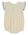 Emile et Ida - baby - embroided romper - ecru