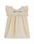 Emile et Ida - baby - embroided dress - ecru