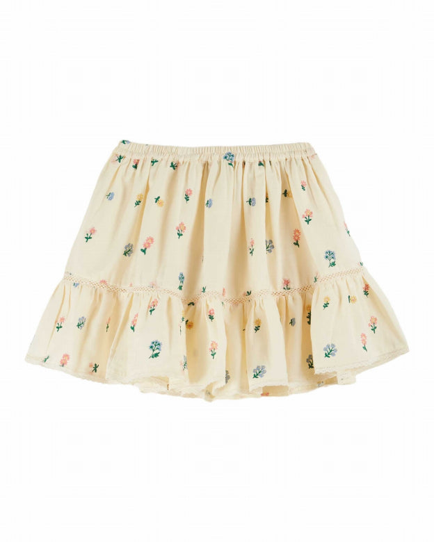 Emile et Ida - kids - embroided skirt - banane