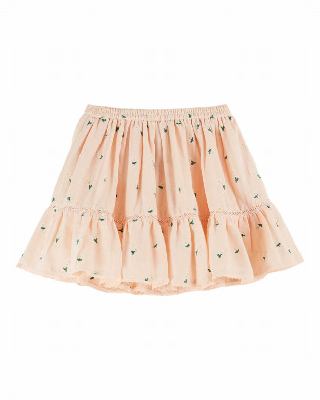 Emile et Ida - kids - embroided skirt - pastel