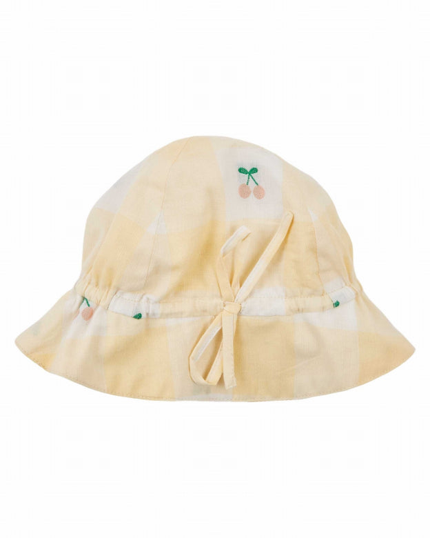 Emile et Ida - baby - sun hat - vichy cerises