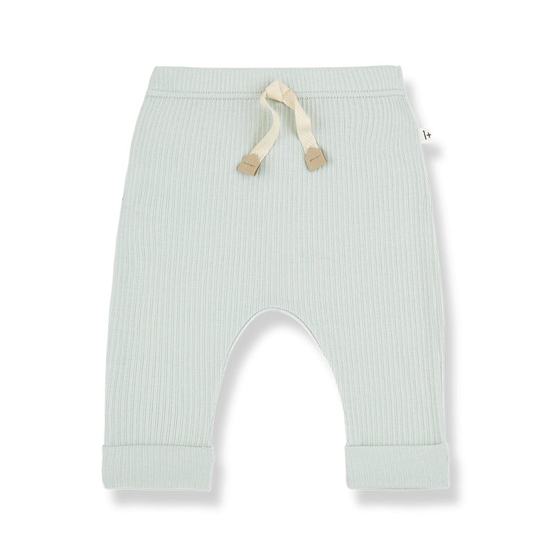 1+ in the family - vasco - rib leggings - pale aqua