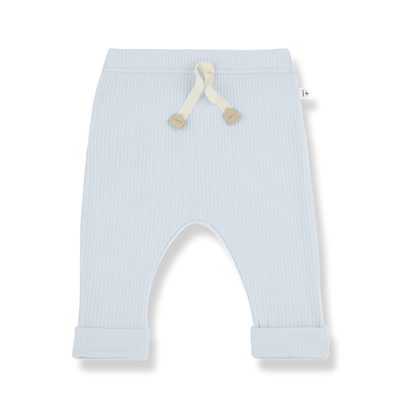 1+ in the family - vasco - rib leggings - misty blue