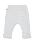 1+ in the family - hugo - rib stripe pants - misty blue