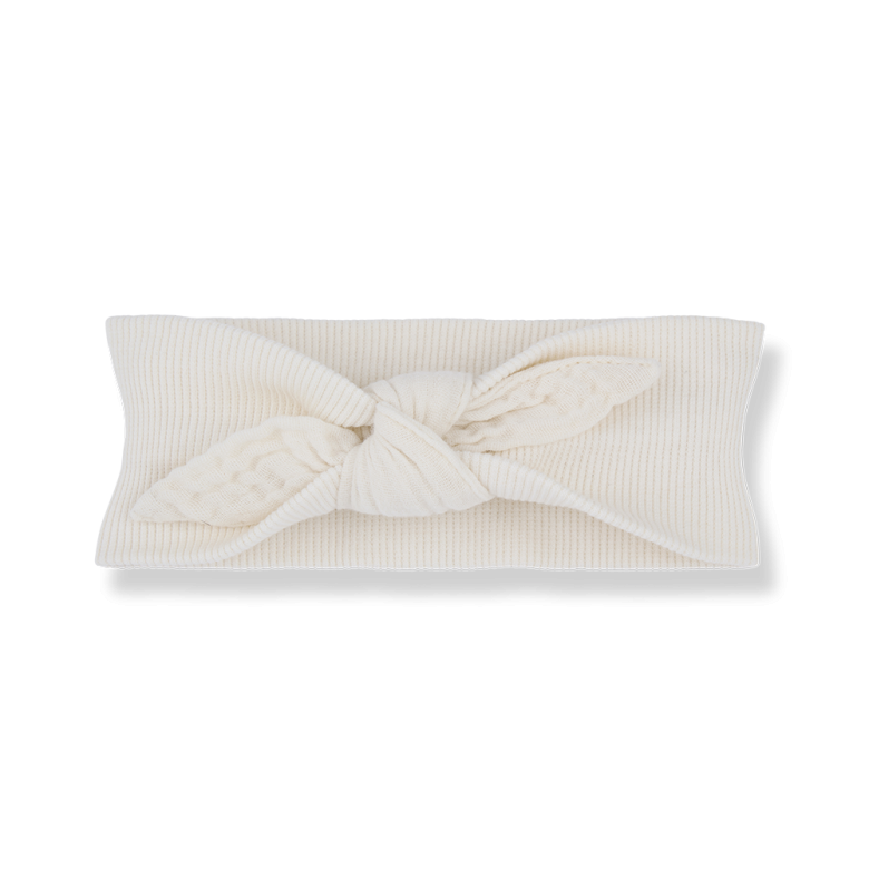 1+ in the family - noa - muslin headband - ecru