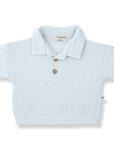 1+ in the family - guido - muslin polo - misty blue