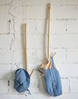 1+ in the family - daniele - muslin denim sunhat - washed blue