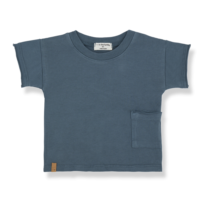 1+ in the family - xevi - jersey tee - petroleum