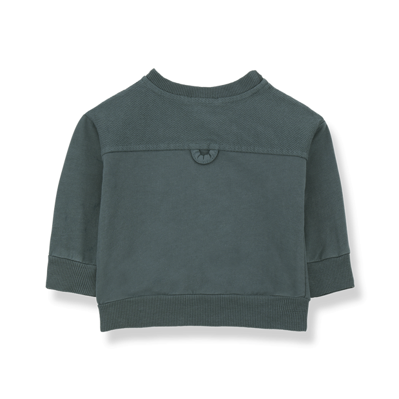 1+ in the family - esteban - fleece sweatshirt - petroleum