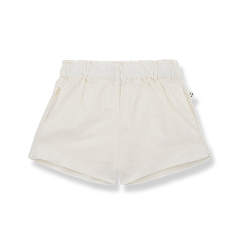 1+ in the family - lara - poplin shorts - off white