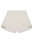 1+ in the family - lara - poplin shorts - off white