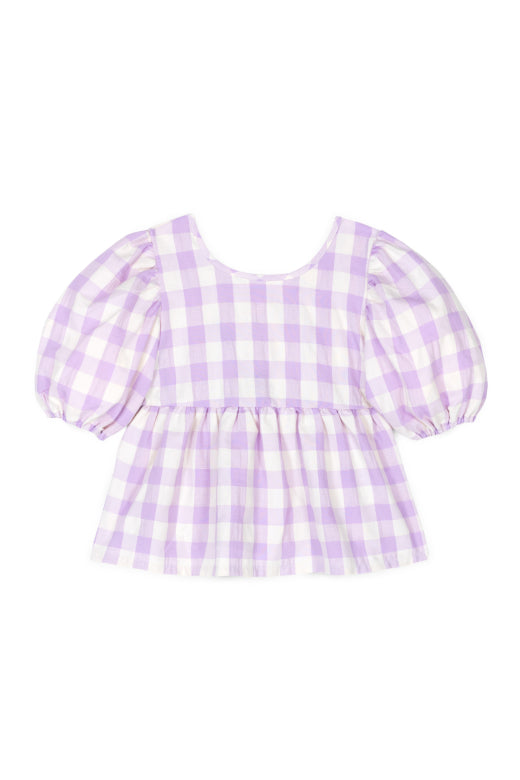 Mipounet - colette vichy blouse - lavender