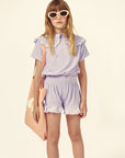 Mipounet - amalia terry jersey shorts - mauve