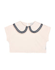 Mipounet - althea jersey t-shirt - ecru/navy