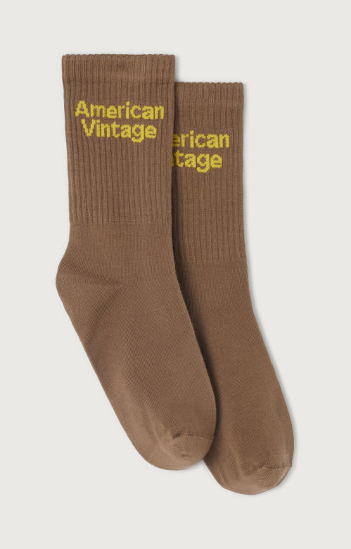 American Vintage - clypsun socks -brown