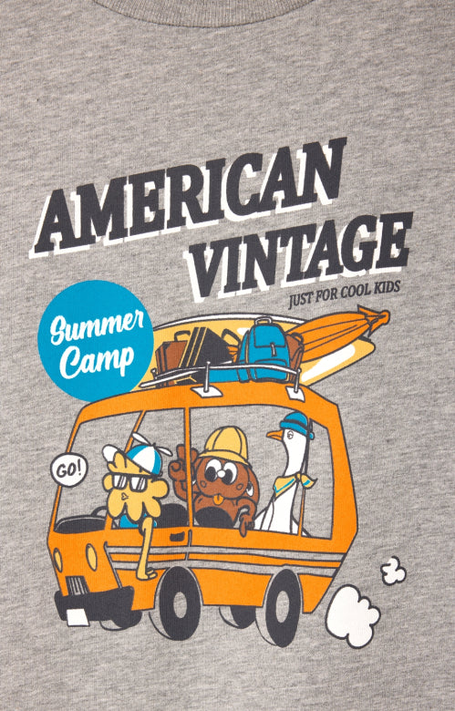 American Vintage - fizvalley t-shirt - heather grey