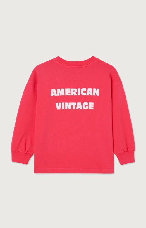 American Vintage - fizvalley longsleeve - framboise vintage