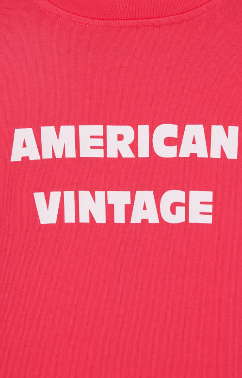 American Vintage - fizvalley longsleeve - framboise vintage