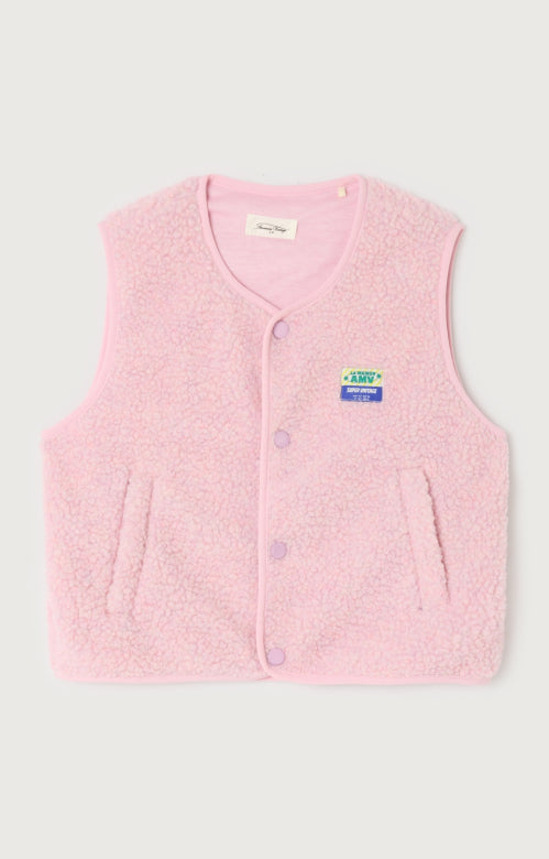 American Vintage - hoktown teddy bodywarmer - baby pink