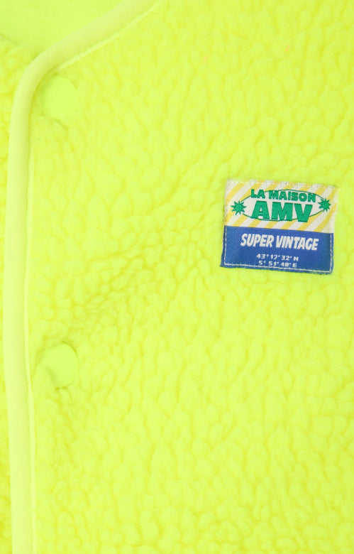 American Vintage - hoktown teddy bodywarmer - yellow fluo