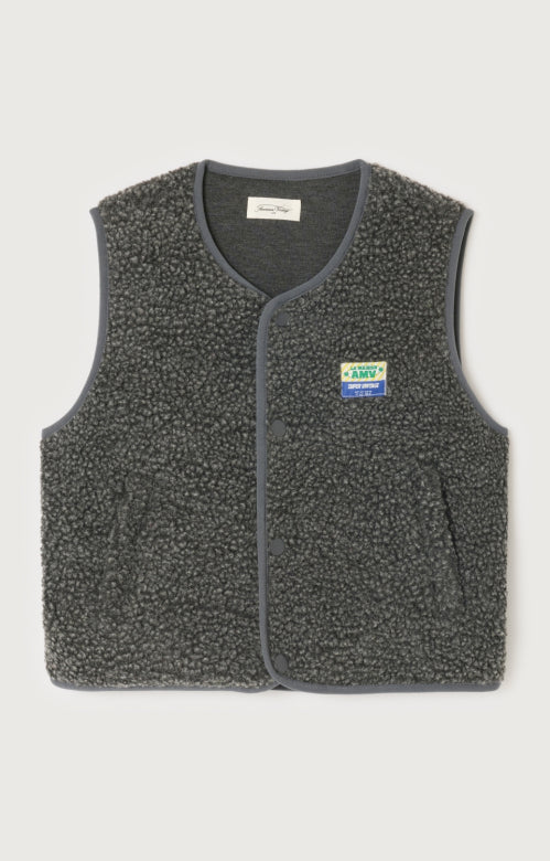 American Vintage - hoktown teddy bodywarmer - charcoal