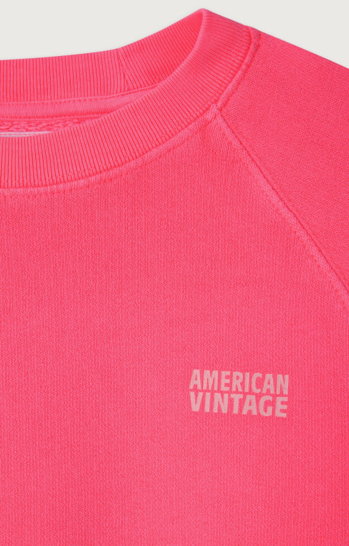 American Vintage - izubird sweatshirt - hortensia fluo