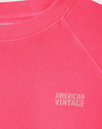 American Vintage - izubird sweatshirt - hortensia fluo