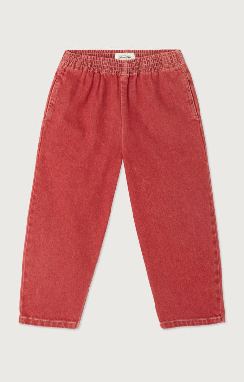 American Vintage - uzatown denim joggers - red