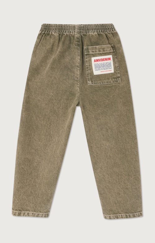 American Vintage - uzatown denim joggers - olive