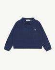 Main Story - knitted polo - night sky