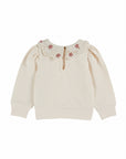 Emile et Ida - baby - crochet sweatshirt - creme