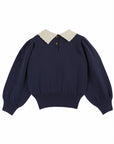 Emile et Ida - kids - pierot collar pullover - marine