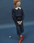Emile et Ida - kids - pierot collar pullover - marine