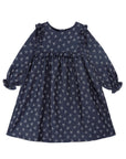 Mipounet - amandine - jacquard dress - dark blue