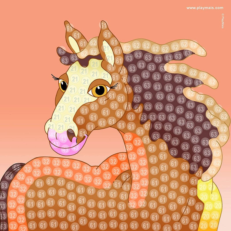 Playmais - trendy - mosaic horse