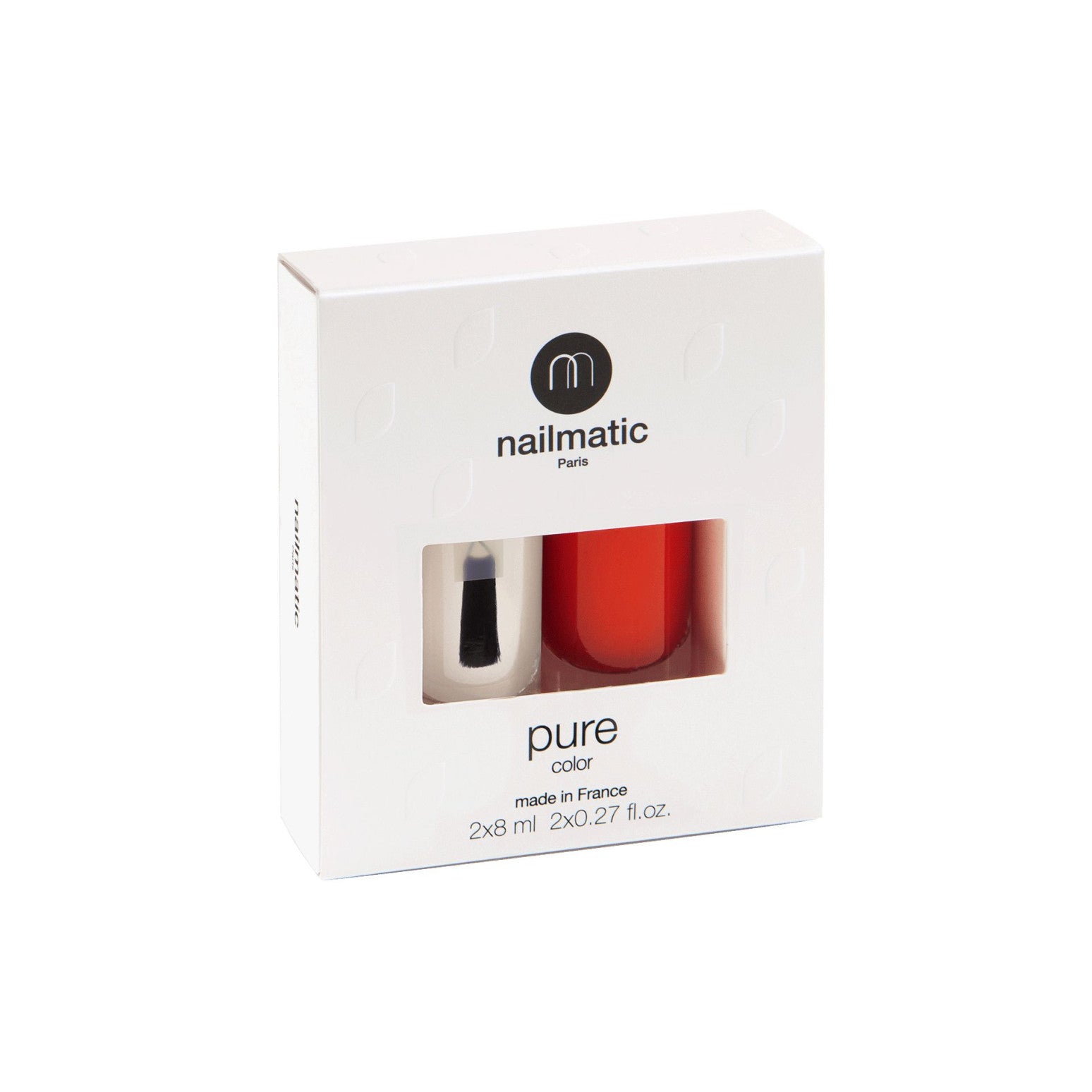 Nailmatic - nail polish set - base &amp; top coat - poppy red