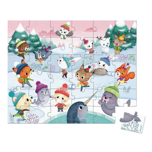 Janod - snowballfight puzzle - 36pc