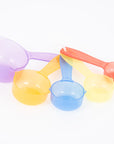 Sensory play - transparant color measuring cups - pack of 5