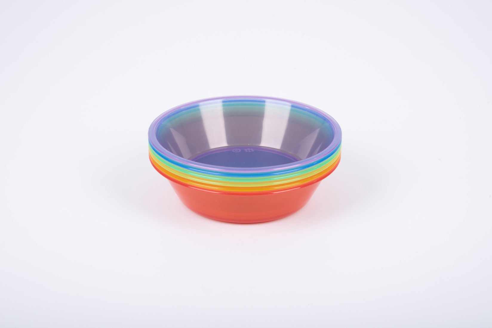 Sensory play - transparant color bowls - set of 6