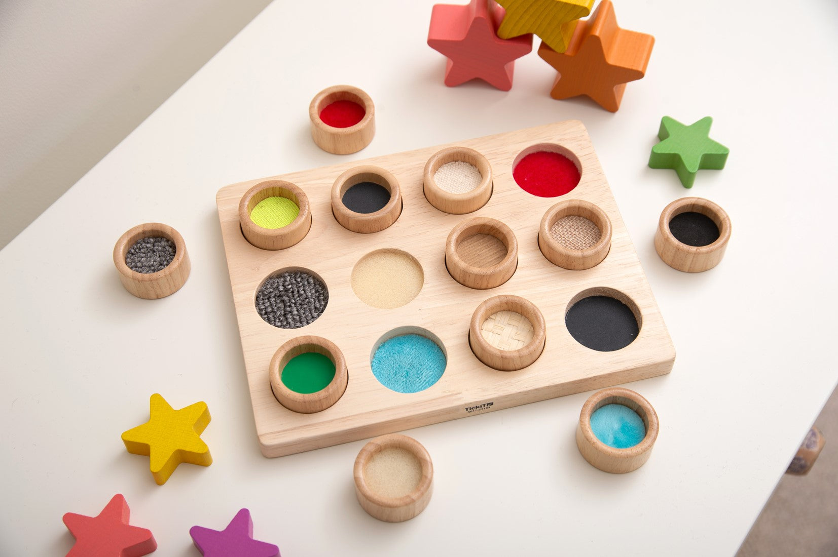 Sensory play - touch &amp; match board