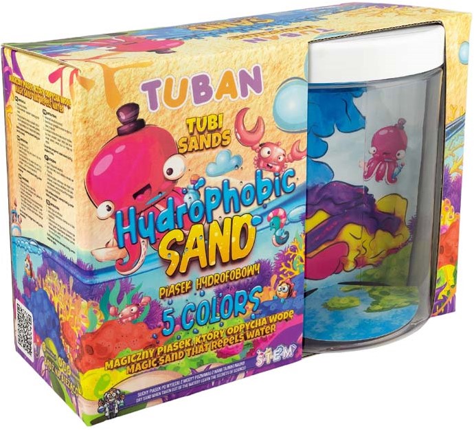 Tuban - Hydrophobic Sand Set – 5 Colors With Aquarium