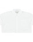 Morley - weekend - cropped oversized shirt - white