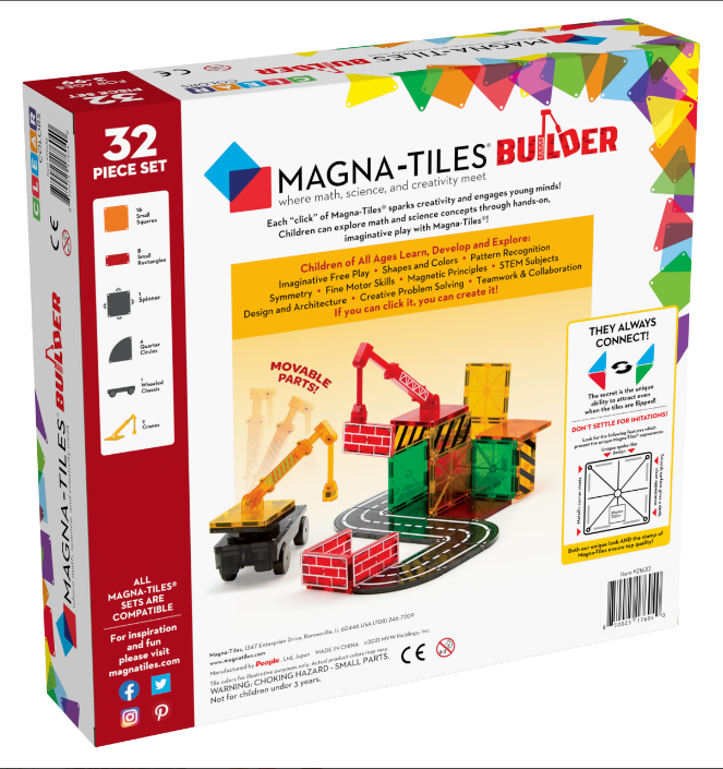 Magna Tiles - builder - 32 stuks - Hyggekids