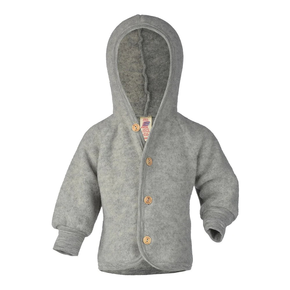 Engel Natur - Hooded Jacket - grey melange