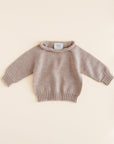 Hvid - wool sweater - georgette - sand - Hyggekids