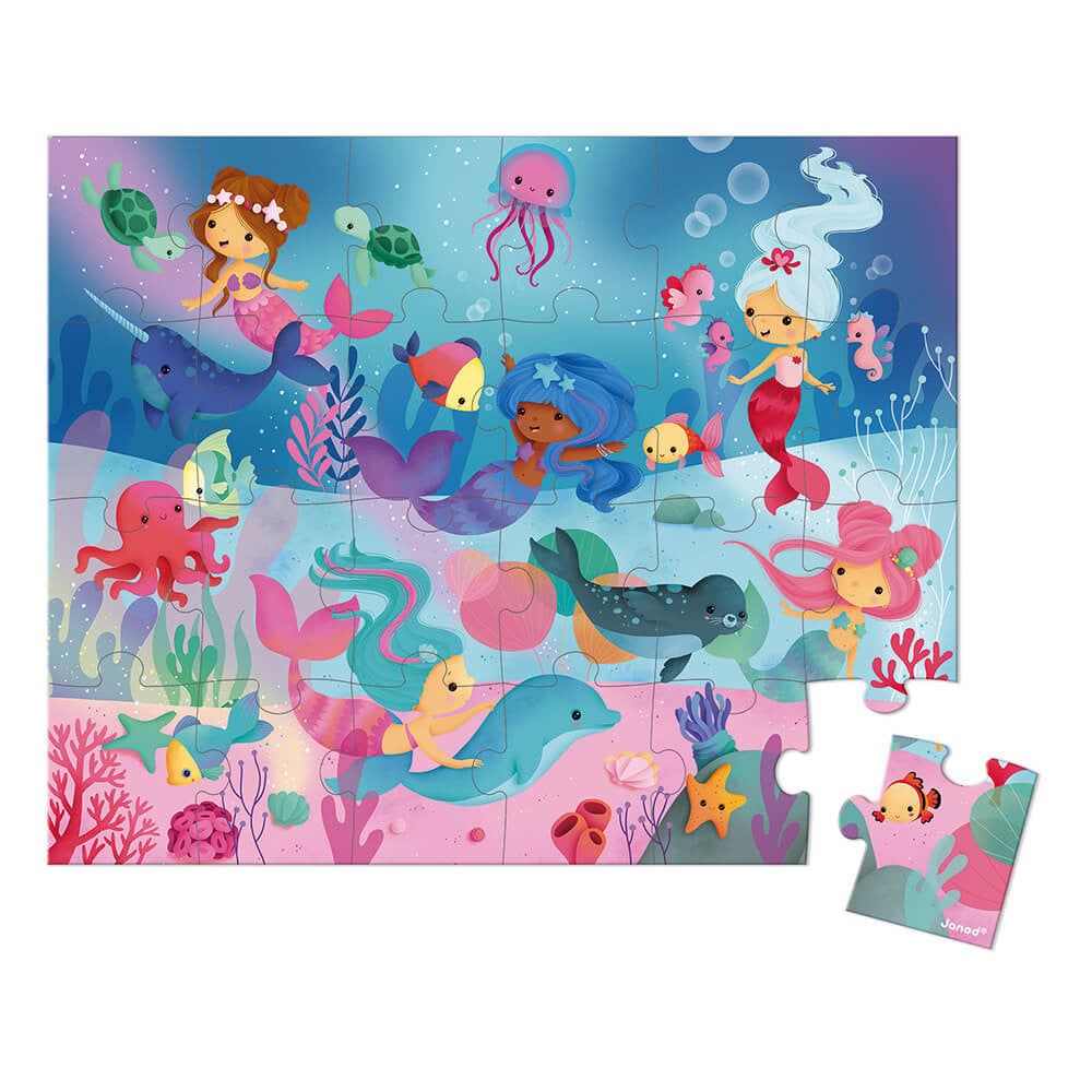 Janod - mermaid puzzle - 24 pcs