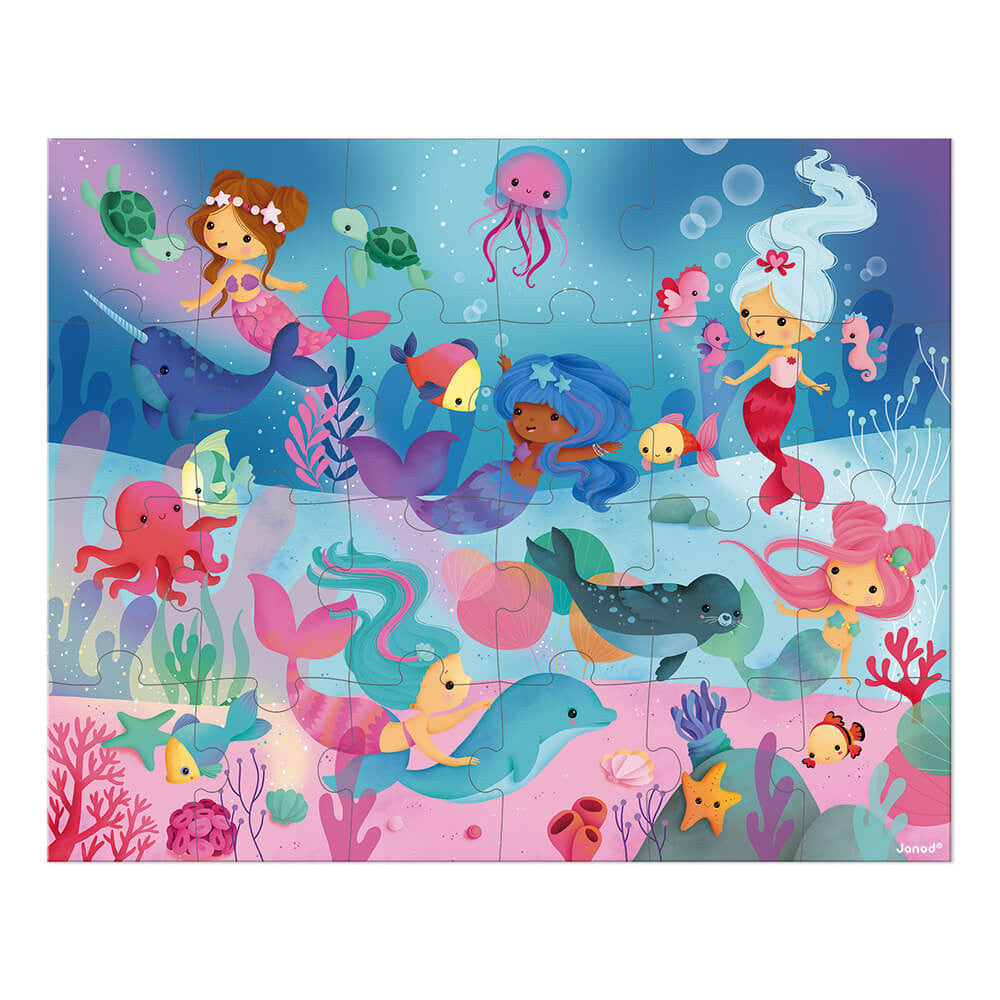 Janod - mermaid puzzle - 24 pcs