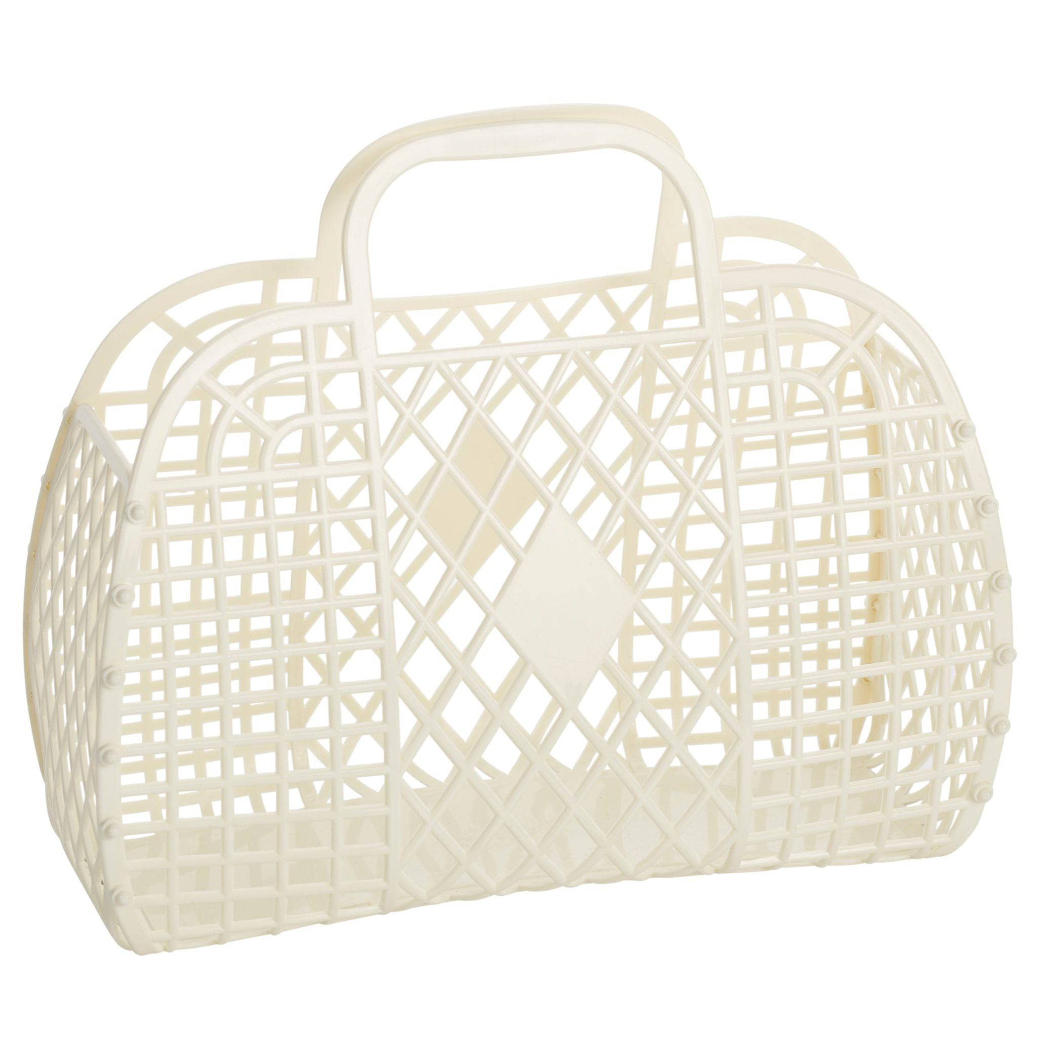 Sunjellies - retro basket - large - cream - Hyggekids